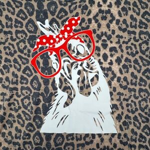 Southern Stitch Shirt Women's Size XXL Western Chicken Hen Girly Leopard Print